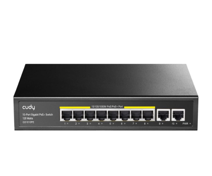 Switch Cudy 10p GS1010PE (8x10/100/1000Mbit PoE+, 2x1000Mbit)